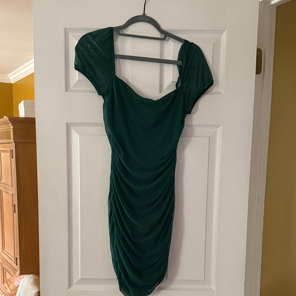 Princess Polly Dark Green Mini Dress